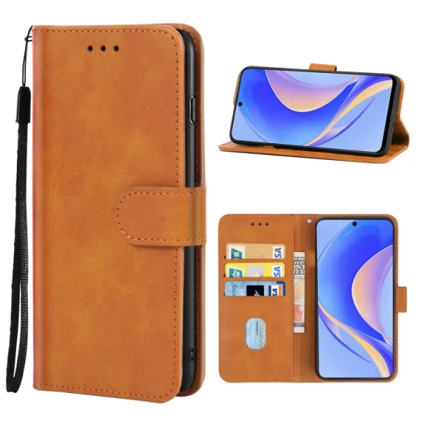 SMOOTH Peňaženkové puzdro pre Huawei nova Y90 hnedé