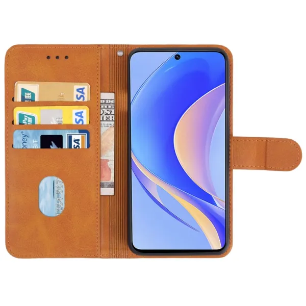 SMOOTH Peňaženkové puzdro pre Huawei nova Y90 hnedé
