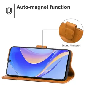 SMOOTH Peňaženkové puzdro pre Huawei nova Y90 hnedé