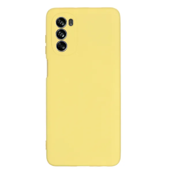 RUBBER Ochranný kryt pre Motorola Moto G62 5G žltý