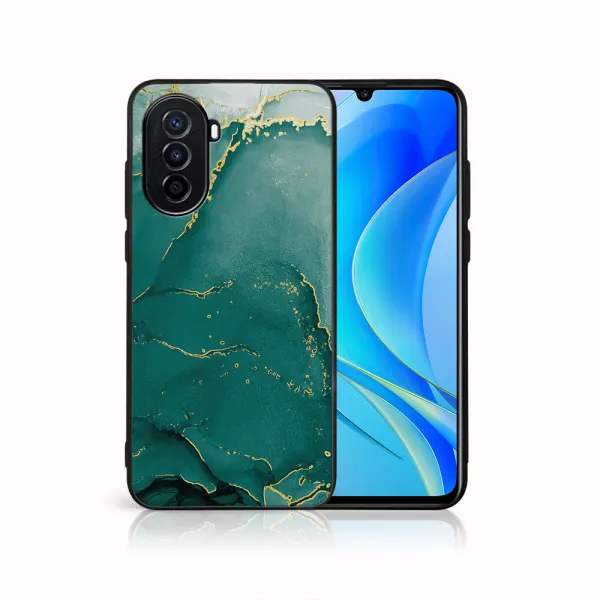 MY ART Ochranný kryt Huawei nova Y70 -GREEN MARBLE (145)