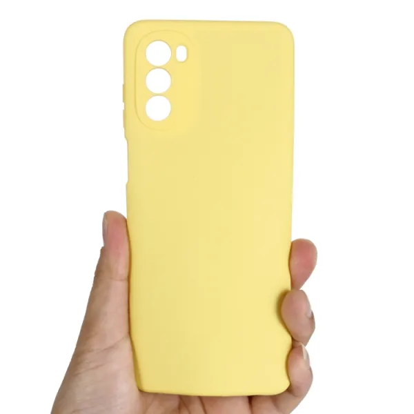 RUBBER Ochranný kryt pre Motorola Moto G62 5G žltý