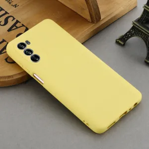 RUBBER Ochranný kryt pre Motorola Moto G62 5G žltý