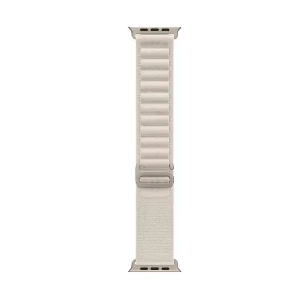 NYLON Vymeniteľný remienok pre Apple Watch Ultra 1 / 2 / 3 (49mm) / 9 / 8 / 7 (45mm) béžový