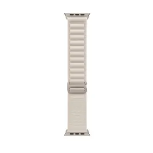 NYLON Vymeniteľný remienok pre Apple Watch Ultra 1 / 2 / 3 (49mm) / 9 / 8 / 7 (45mm) béžový