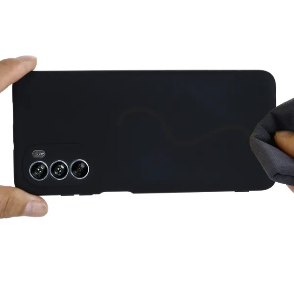 RUBBER Ochranný kryt pre Motorola Moto G62 5G čierny