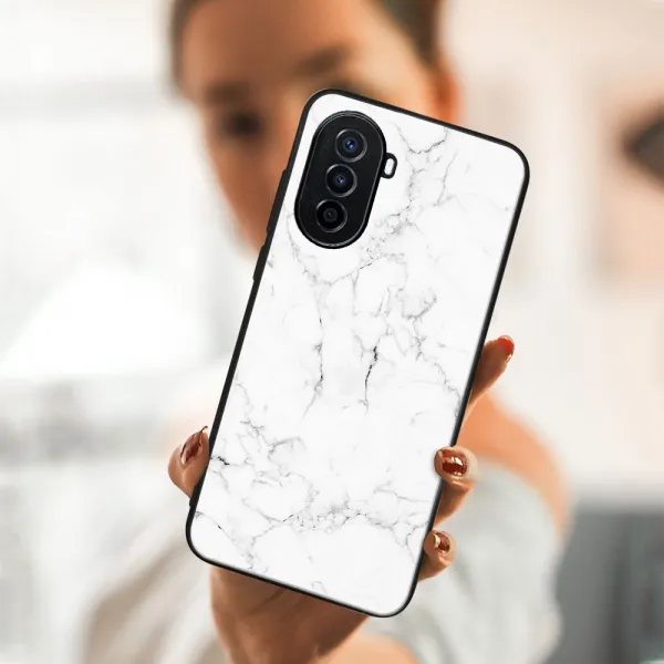 MY ART Ochranný kryt Huawei nova Y70 -WHITE MARBLE (144)