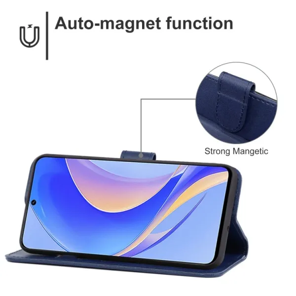 SMOOTH Peňaženkové puzdro pre Huawei nova Y90 modré