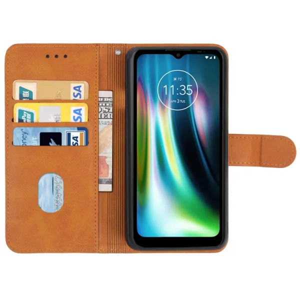 SMOOTH Peňaženkové puzdro pre Motorola Defy hnedé