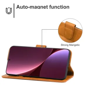 SMOOTH Peňaženkové puzdro pre Xiaomi 12 Lite hnedé