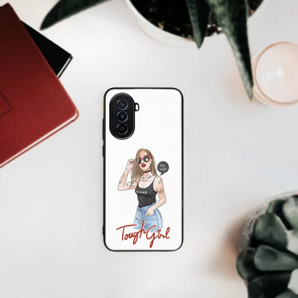 MY ART Ochranný kryt Huawei nova Y70 -TOUGH GIRL (131)