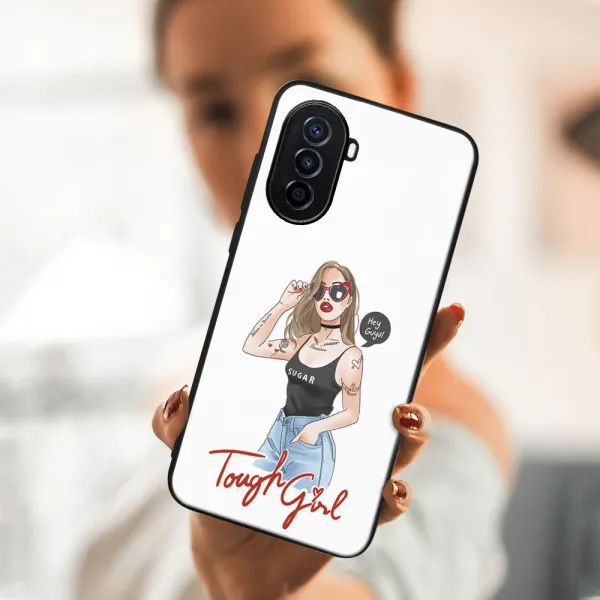 MY ART Ochranný kryt Huawei nova Y70 -TOUGH GIRL (131)