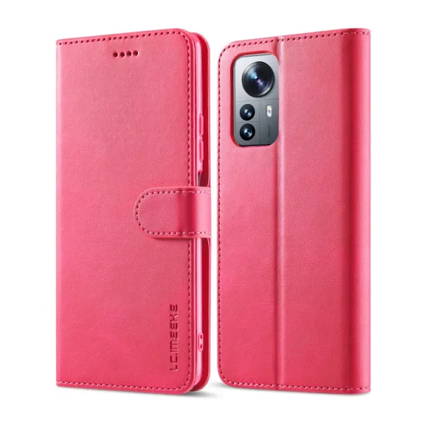 IMEEKE Peňaženkový kryt Xiaomi 12 Lite ružový