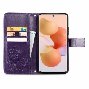 ART Peňaženkový kryt Xiaomi 12 Lite FLOWERS fialový