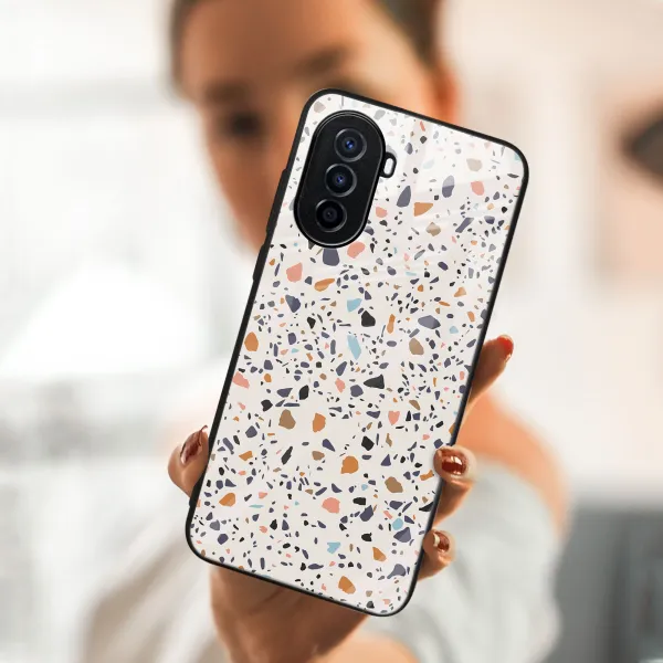 MY ART Ochranný kryt Huawei nova Y70 -BEIGE TERRAZZO (162)
