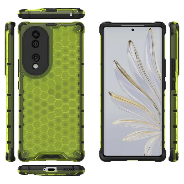 HONEYCOMB Ochranný kryt Honor 70 zelený
