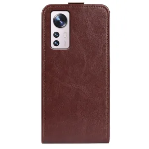 Vyklápacie puzdro Xiaomi 12 Lite hnedé