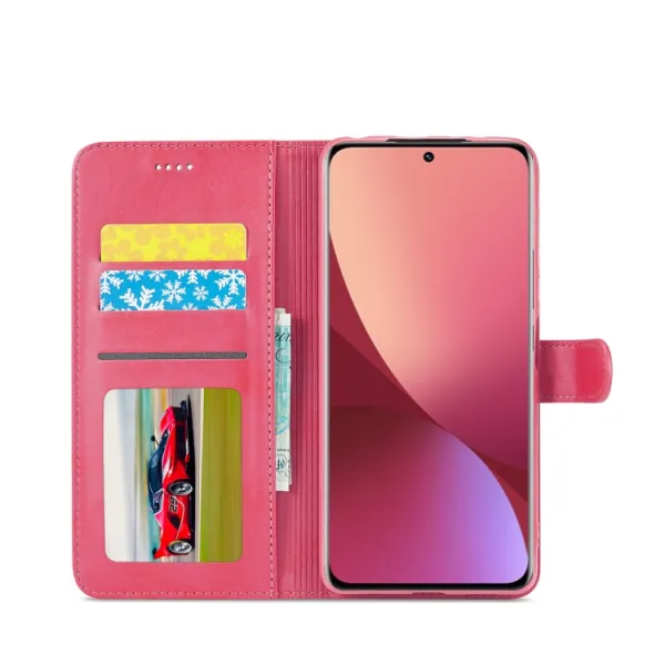 IMEEKE Peňaženkový kryt Xiaomi 12 Lite ružový