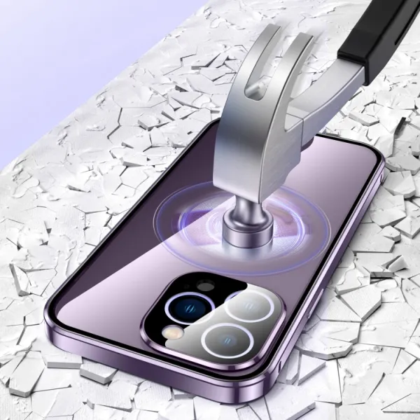 Magnetický kryt 360 pre Apple iPhone 14 Plus modrý