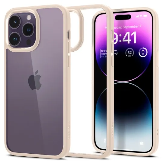 SPIGEN ULTRA HYBRID Apple iPhone 14 Pro SAND BEIGE
