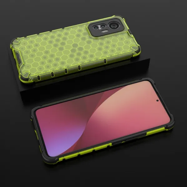 HONEYCOMB Ochranný kryt Xiaomi 12 Lite zelený
