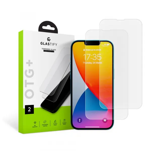 GLASTIFY OTG+ 2x Tvrdené sklo Apple iPhone 13 Pro Max / 14 Plus