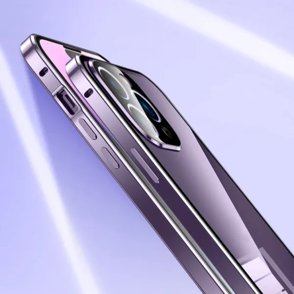 Magnetický kryt 360 pre Apple iPhone 14 Pro modrý