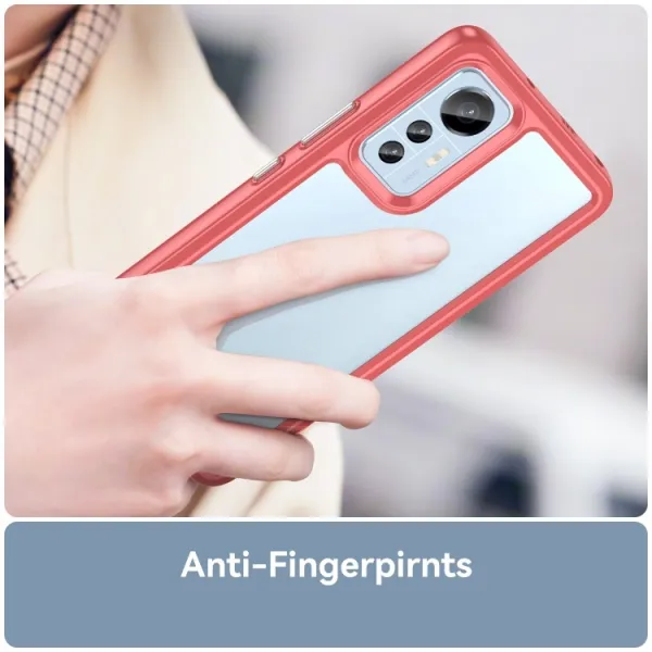 CRYSTAL Ochranný kryt Xiaomi 12 Lite červený