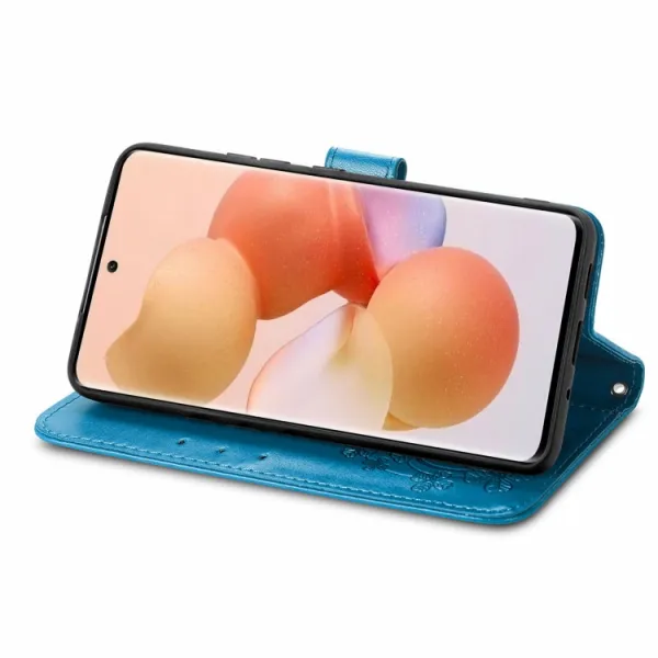 ART Peňaženkový kryt Xiaomi 12 Lite FLOWERS modrý