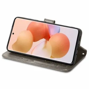 ART FLOWERS Peňaženkový kryt Xiaomi 12T / 12T Pro šedý