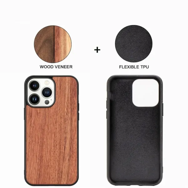 FOREST Drevený kryt Apple iPhone 14 Pro Max ROSEWOOD