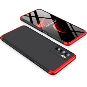 360° Ochranný kryt Oppo A16 / A16s čierny-červený