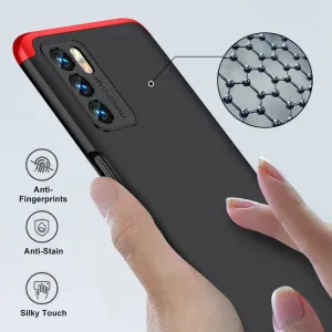 360° Ochranný kryt Oppo A16 / A16s čierny-červený