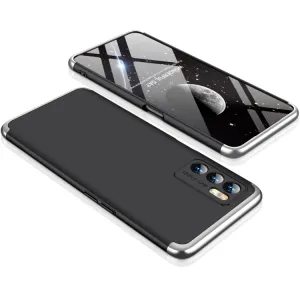 360° Ochranný kryt Oppo A16 / A16s čierny-strieborný