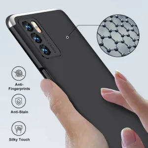360° Ochranný kryt Oppo A16 / A16s čierny-strieborný