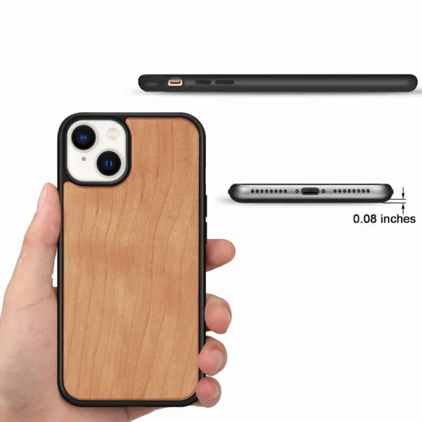FOREST Drevený kryt Apple iPhone 14 CHERRY WOOD