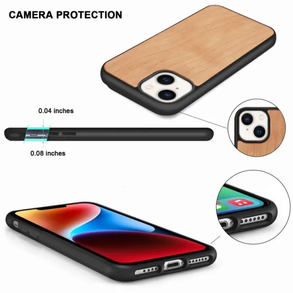FOREST Drevený kryt Apple iPhone 14 CHERRY WOOD