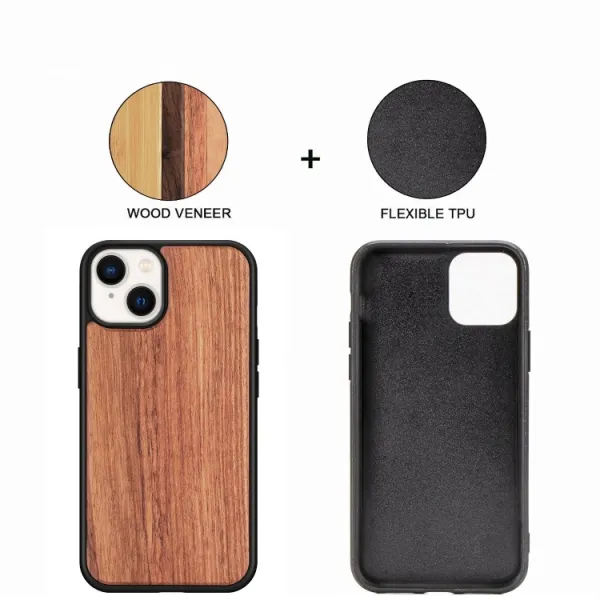 FOREST Drevený kryt Apple iPhone 14 ROSEWOOD