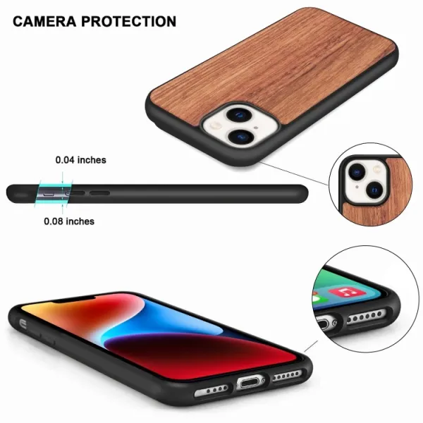FOREST Drevený kryt Apple iPhone 14 ROSEWOOD
