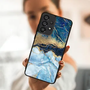 MY ART Ochranný kryt Samsung Galaxy A33 5G -BLUE MARBLE (141)