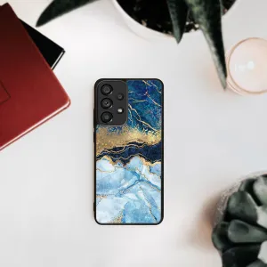 MY ART Ochranný kryt Samsung Galaxy A33 5G -BLUE MARBLE (141)
