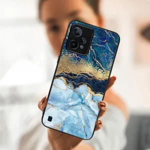 MY ART Ochranný kryt Realme C31 -BLUE MARBLE (141)