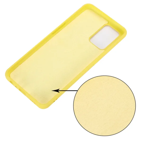 RUBBER Ochranný kryt pre Oppo A74 žltý