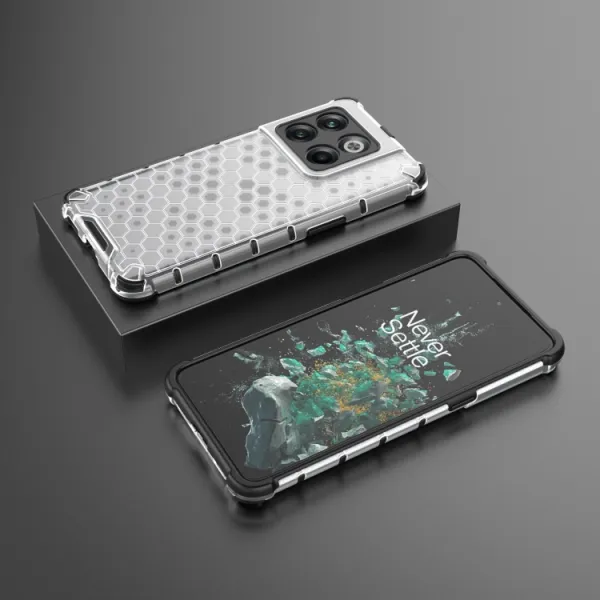HONEYCOMB Ochranný kryt OnePlus 10T 5G biely