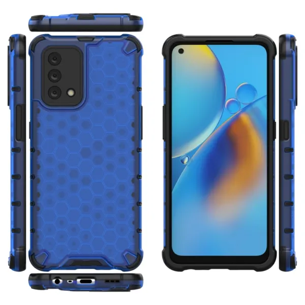 HONEYCOMB Ochranný kryt Oppo A74 modrý