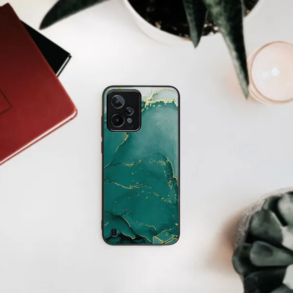 MY ART Ochranný kryt Realme C31 -GREEN MARBLE (145)