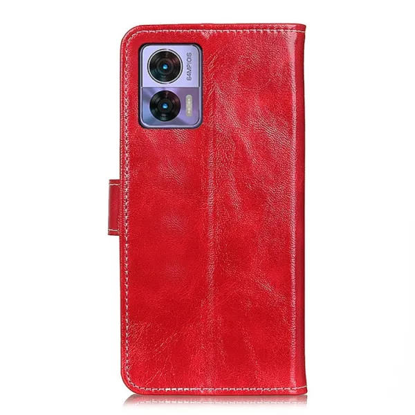 RETRO Peňaženkový obal Motorola Edge 30 Neo červený