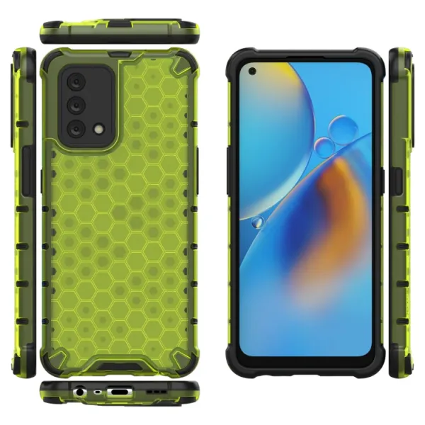 HONEYCOMB Ochranný kryt Oppo A74 zelený
