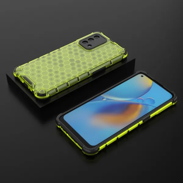 HONEYCOMB Ochranný kryt Oppo A74 zelený