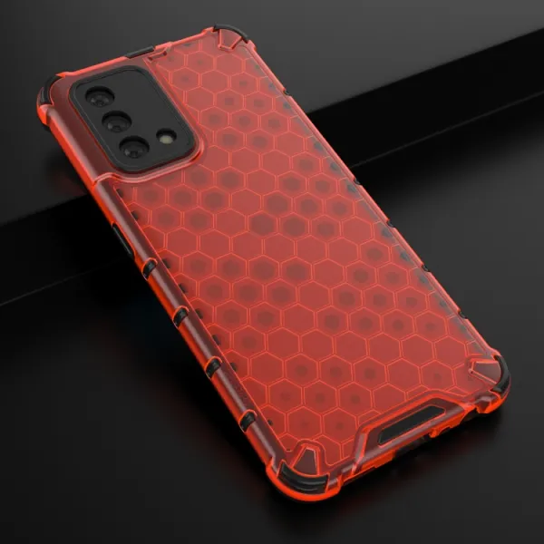 HONEYCOMB Ochranný kryt Oppo A74 červený
